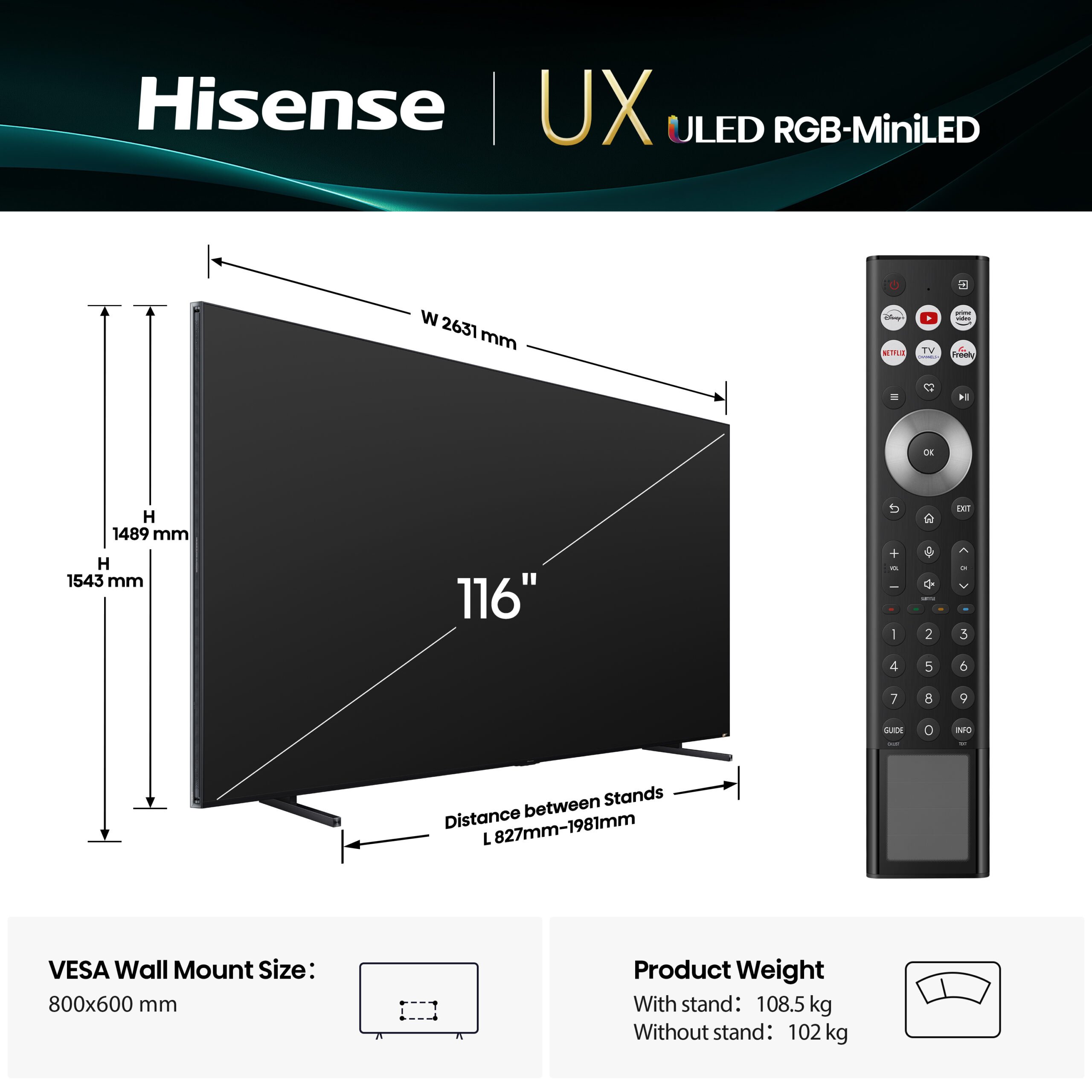 Hisense 116UXQ