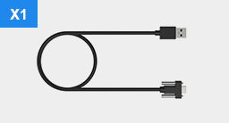 USB-C to USB-A Cable x1