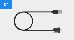 USB 3.2 Type C to Type A cable (up to 10Gbps) x1